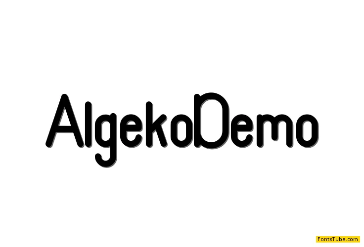Algeko Personal Use Font