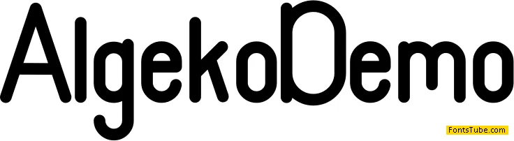 Algeko Personal Use Font
