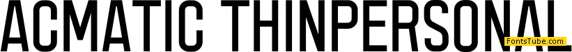Acmatic Font Family