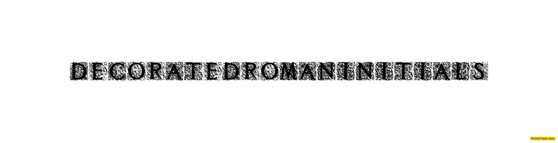 Decorated Roman Initials Font