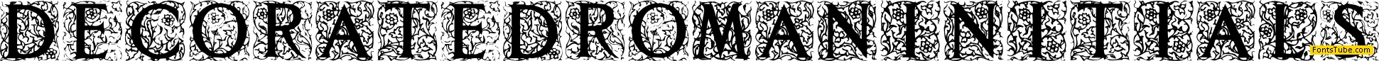 Decorated Roman Initials Font
