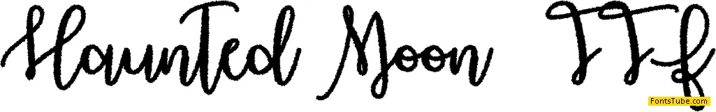 Haunted Moon Font