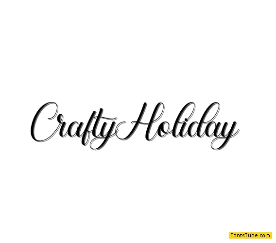 Crafty Holiday Font