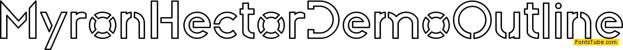 Myron Hector Demo Font Family