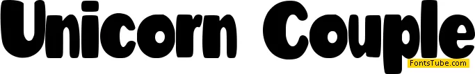 Unicorn Couple - Personal Use Font