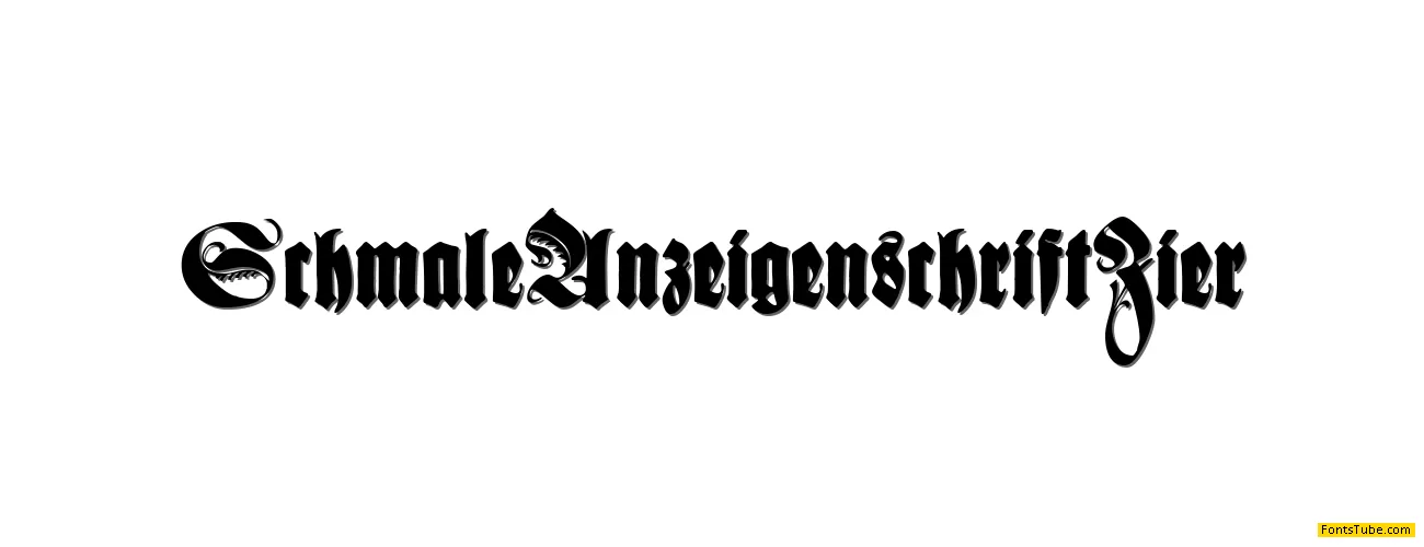 Schmale Anzeigenschrift Font Family