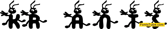 KR Ants Font