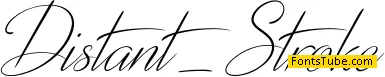 Distant Stroke Font Family