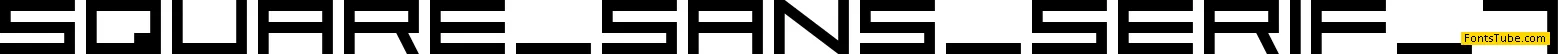 Square Sans Serif 7 Font