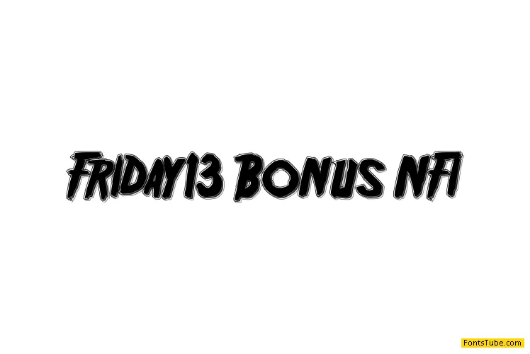 Friday13 Bonus NFI Font