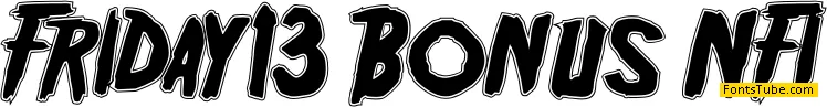 Friday13 Bonus NFI Font