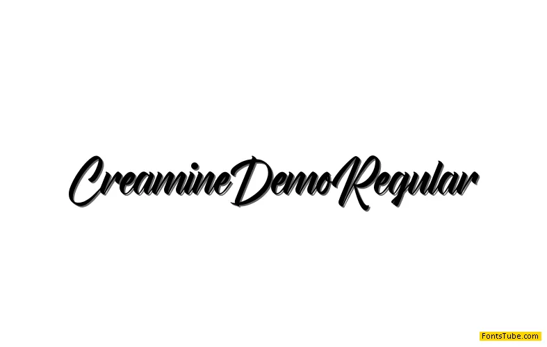 Creamine Demo Font