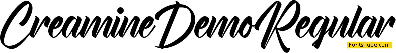 Creamine Demo Font