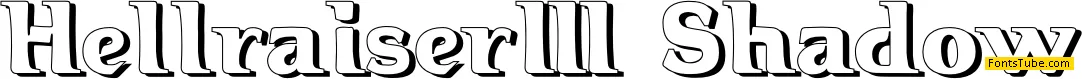 Hellraiser3 Shadow Font Family