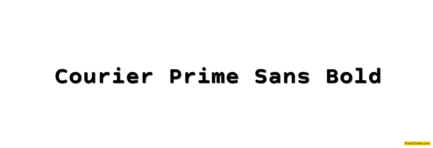 Courier Prime Sans Font Family