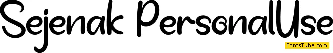 Sejenak Font
