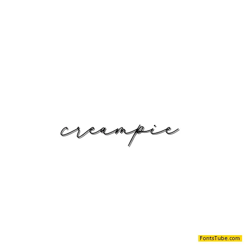Creampie Font
