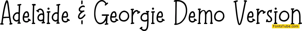Adelaide & Georgie Demo Version Font