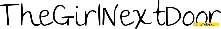 The Girl Next Door Font