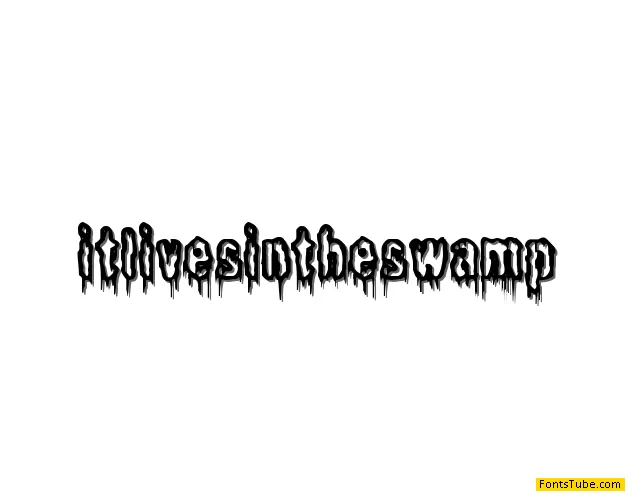 It Lives In The Swamp BRK Font