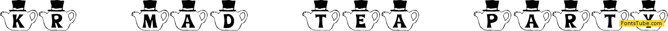 KR Mad Tea Party Font