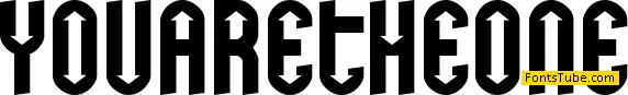 You are the one Font