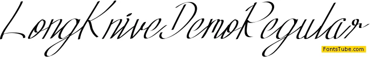 Long Knive Demo Font
