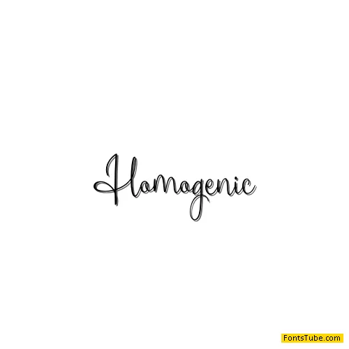 Homogenic Font