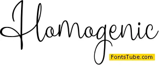 Homogenic Font