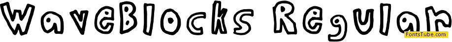 Wave Blocks Font