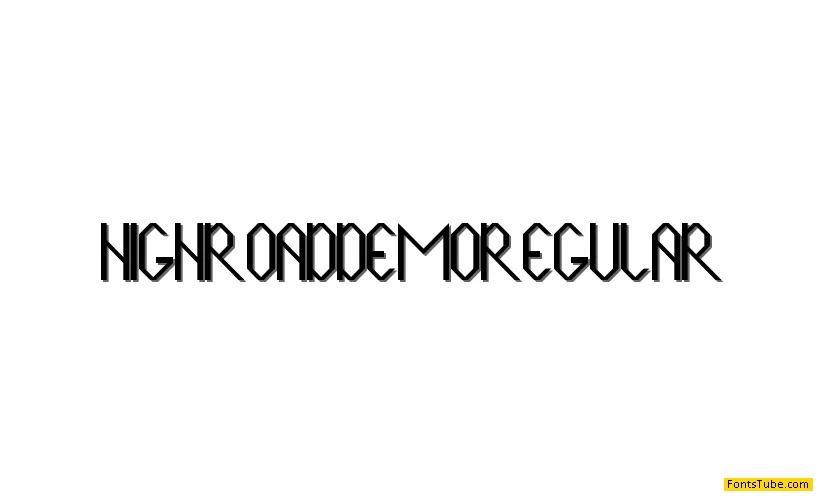Highroad Demo Font Family