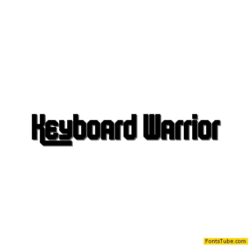 Keyboard Warrior Font