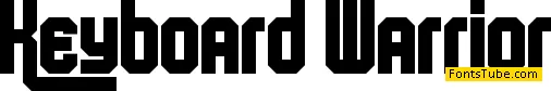 Keyboard Warrior Font