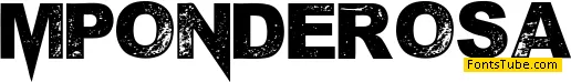 M Ponderosa Font