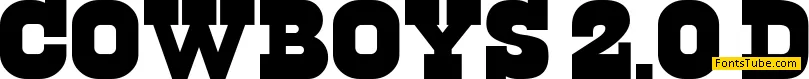 Cowboys 2.0 Font