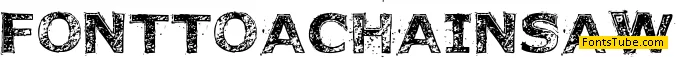 Font to a Chainsaw Font