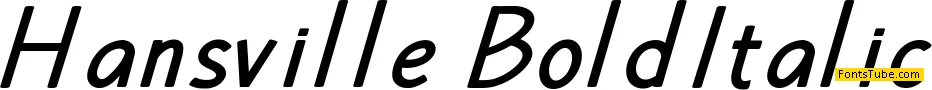 Hansville Font Family