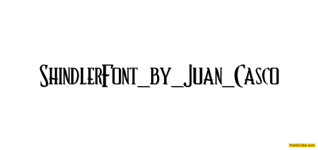 Schindlerâ€™s Font Font