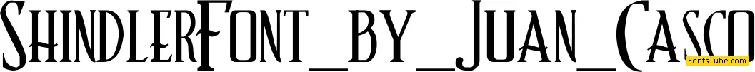 Schindlerâ€™s Font Font