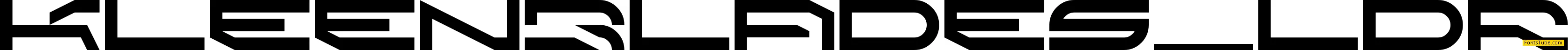 KleenBlades LDR Font