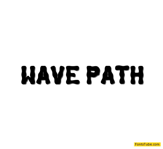 Wave Path - Personal Use Font