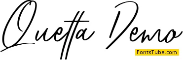 Quetta Demo Font