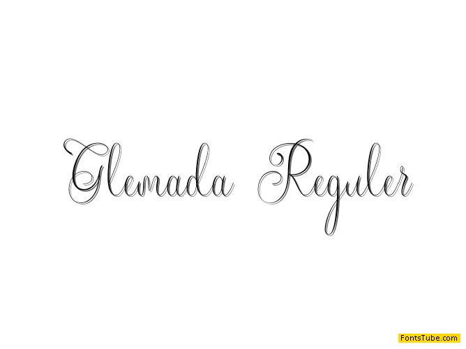 Glemada reguler Font