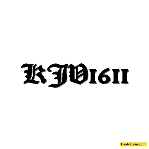 KJV1611 Font