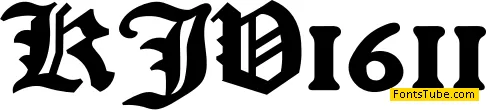 KJV1611 Font