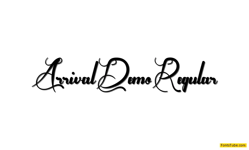 Arrival Demo Font