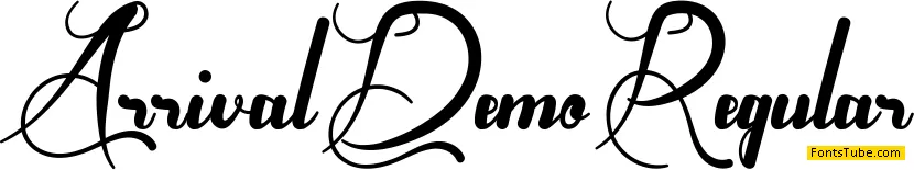 Arrival Demo Font