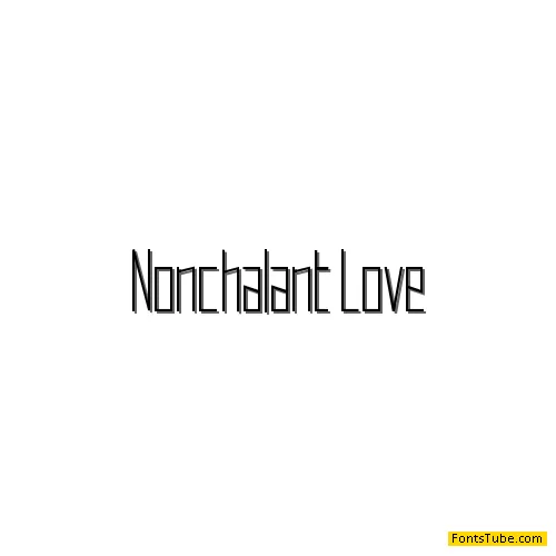 Nonchalant Love Font