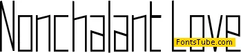 Nonchalant Love Font
