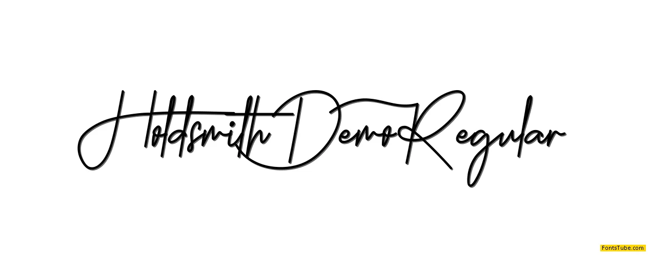 Holdsmith Demo Font